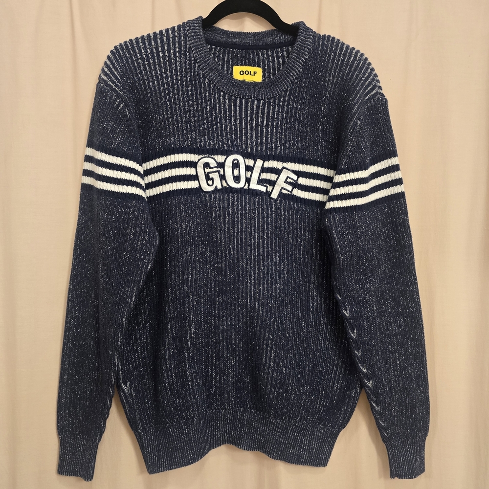Golf Wang Blue and White Crewneck Sweater